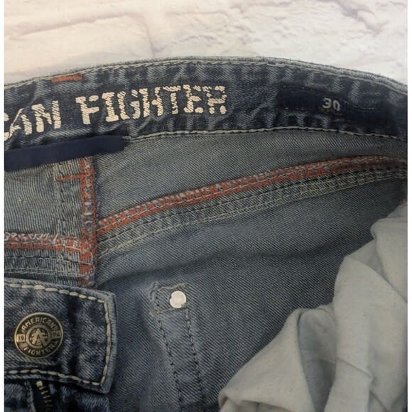 American Fighter Jeans Heritage Bootcut From the Buckle y2K Mens 30 FLAW - Picture 11 of 15